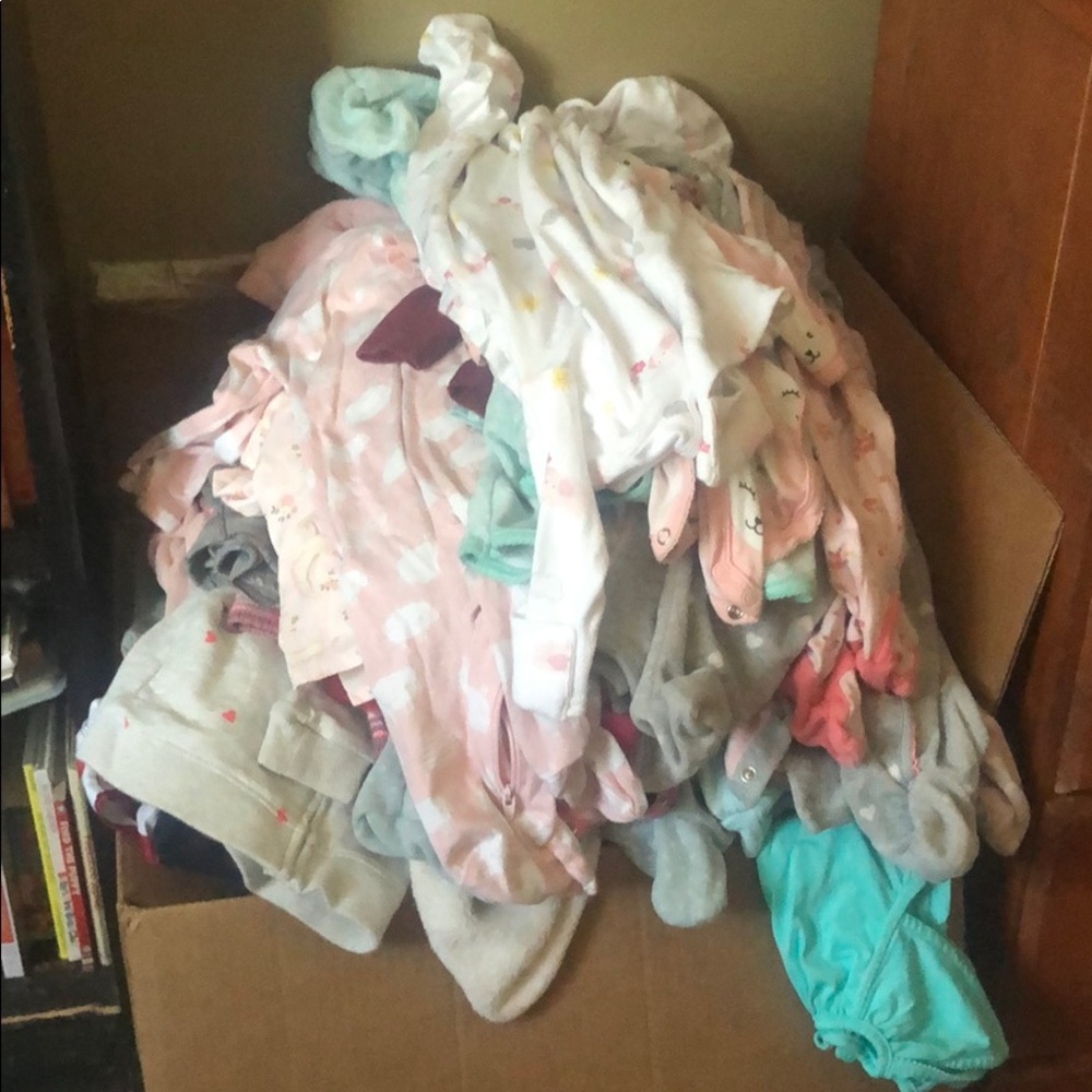 Huge lot baby girl clothes